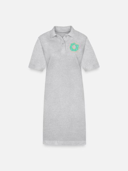 Krapfen - Stanley/Stella Frauen Bio-Polokleid PAIGER - Grau meliert