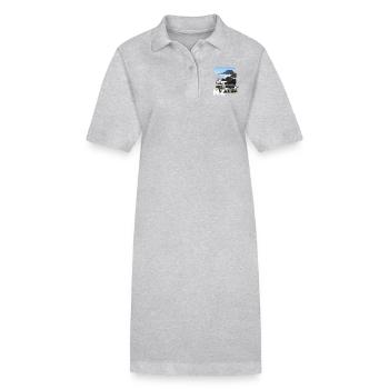 Neuseeland Landschaft - Stanley/Stella Frauen Bio-Polokleid PAIGER - Grau meliert - Vorne