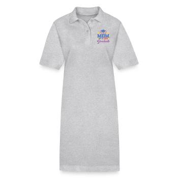 Fière maman d’un diplôme d’études supérieures 2023 pour les femmes - Robe polo bio PAIGER Stanley/Stella Femme - gris chiné - Devant