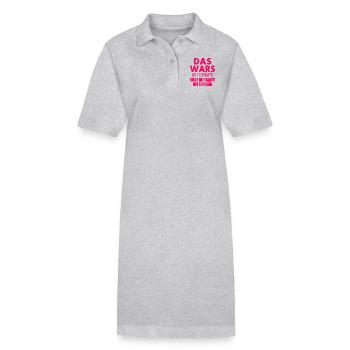 Das wars ich heirate - Stanley/Stella Frauen Bio-Polokleid PAIGER - Grau meliert - Vorne