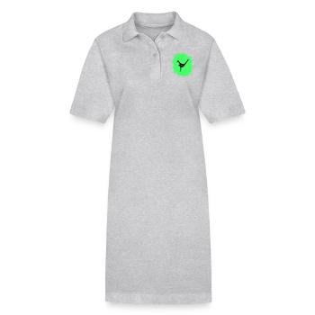 splatter breakdance - Stanley/Stella Frauen Bio-Polokleid PAIGER - Grau meliert - Vorne