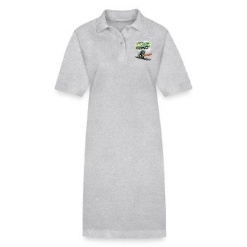 Du bist nicht du wenn Kette stumpf ist - Stanley/Stella Frauen Bio-Polokleid PAIGER - Grau meliert - Vorne