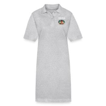 Tech Pill : le choix des ingénieurs - Robe polo bio PAIGER Stanley/Stella Femme - gris chiné - Devant