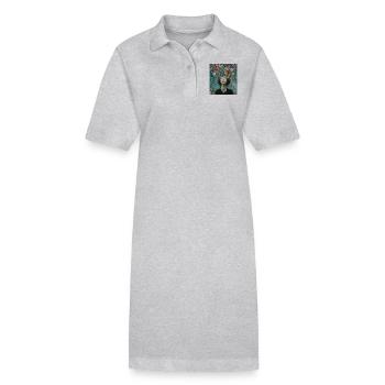 Sensibilisation à la santé mentale - Robe polo bio PAIGER Stanley/Stella Femme - gris chiné - Devant