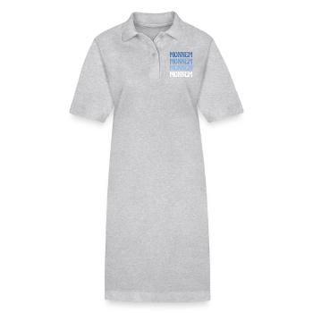 Monnem Mannheim Dialect Gift - Robe polo bio PAIGER Stanley/Stella Femme - gris chiné - Devant