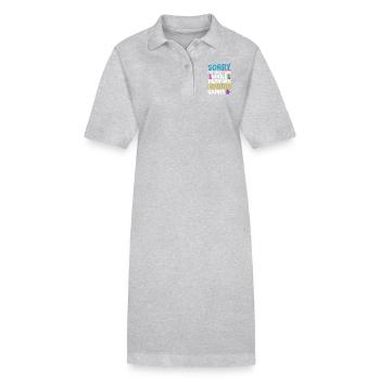 Jouer à des jeux de société Jeu de société - Robe polo bio PAIGER Stanley/Stella Femme - gris chiné - Devant