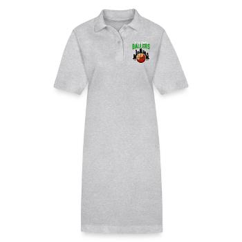 BEANTOWN BALLERS - BASKETBALL - Stanley/Stella Frauen Bio-Polokleid PAIGER - Grau meliert - Vorne