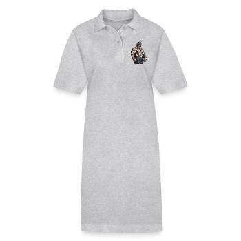 Bodybuilder Fitness - Robe polo bio PAIGER Stanley/Stella Femme - gris chiné - Devant