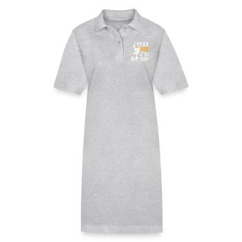 J peux pas j ai Hip Hop - Robe polo bio PAIGER Stanley/Stella Femme - gris chiné - Devant