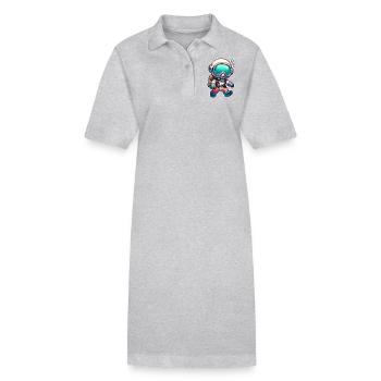 Tauchen Taucher - Stanley/Stella Frauen Bio-Polokleid PAIGER - Grau meliert - Vorne