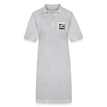 Gib afd keine chance - Stanley/Stella Frauen Bio-Polokleid PAIGER - Grau meliert - Vorne