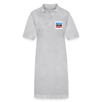 rassisten sind keine alternative - Stanley/Stella Frauen Bio-Polokleid PAIGER - Grau meliert - Vorne