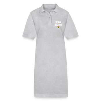 Pro homo - Stanley/Stella Frauen Bio-Polokleid PAIGER - Grau meliert - Vorne