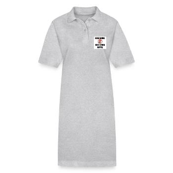 Nein danke ampel - Stanley/Stella Frauen Bio-Polokleid PAIGER - Grau meliert - Vorne