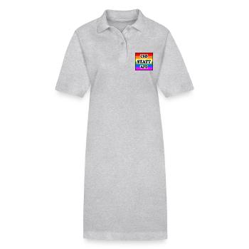 Csd statt afd - Stanley/Stella Frauen Bio-Polokleid PAIGER - Grau meliert - Vorne
