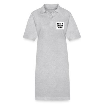 nicht in meinem namen - Stanley/Stella Frauen Bio-Polokleid PAIGER - Grau meliert - Vorne