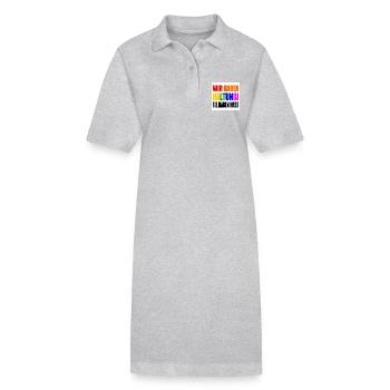 wir haben haltung sie haben hass - Stanley/Stella Frauen Bio-Polokleid PAIGER - Grau meliert - Vorne