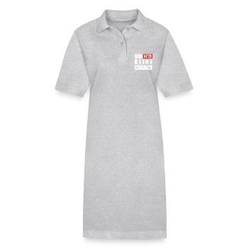 gib hetze keine chance - Stanley/Stella Frauen Bio-Polokleid PAIGER - Grau meliert - Vorne