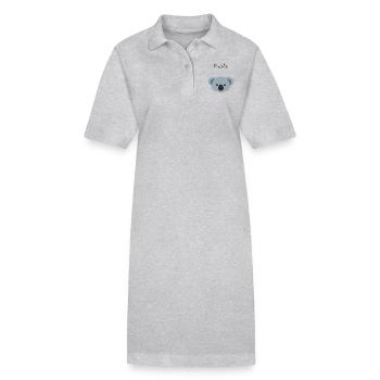 Koala - Stanley/Stella Frauen Bio-Polokleid PAIGER - Grau meliert - Vorne