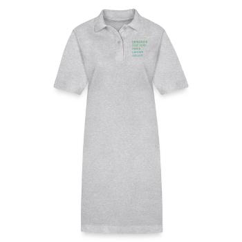 Metropole Esslingen - Stanley/Stella Frauen Bio-Polokleid PAIGER - Grau meliert - Vorne