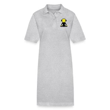 DJ - Stanley/Stella Frauen Bio-Polokleid PAIGER - Grau meliert - Vorne