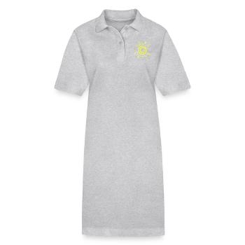Naaaruto Mark - Stanley/Stella Frauen Bio-Polokleid PAIGER - Grau meliert - Vorne