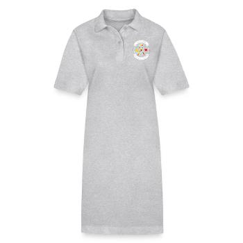 Autism Autist ADHD Autism Awareness Gift - Stanley/Stella PAIGER Organic Women’s Polo Dress - heather grey - Front