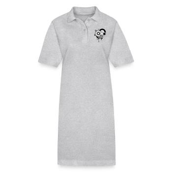 Faire fondre les circuits - Robe polo bio PAIGER Stanley/Stella Femme - gris chiné - Devant