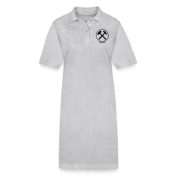 Glück Auf Bergmann Kumpel T-Shirt - Stanley/Stella Frauen Bio-Polokleid PAIGER - Grau meliert - Vorne