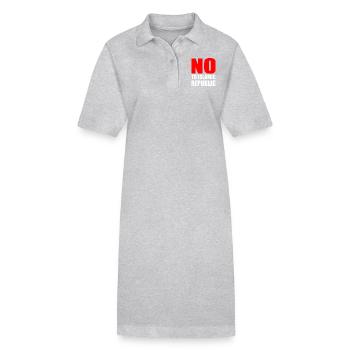 no to islamic republic - Stanley/Stella PAIGER Organic Women’s Polo Dress - heather grey - Front