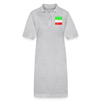 Fuck mullah regime iran - Stanley/Stella Frauen Bio-Polokleid PAIGER - Grau meliert - Vorne