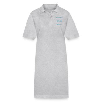 BONNE FÊTE. FÊTE DES MÈRES. FÊTE DES PÈRES. FÊTE - Robe polo bio PAIGER Stanley/Stella Femme - gris chiné - Devant