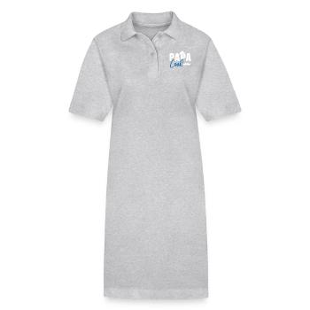 Papa cool personnalisés - Robe polo bio PAIGER Stanley/Stella Femme - gris chiné - Devant