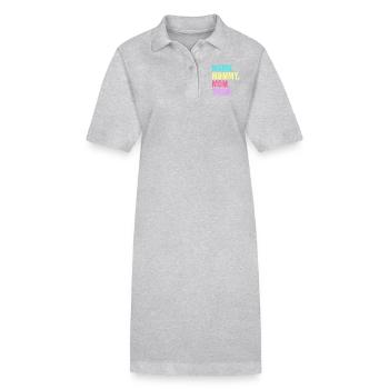 Maman Maman Maman Bruh - Robe polo bio PAIGER Stanley/Stella Femme - gris chiné - Devant