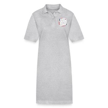 Power for Women - « Live Laugh Lock And Load » - Robe polo bio PAIGER Stanley/Stella Femme - gris chiné - Devant