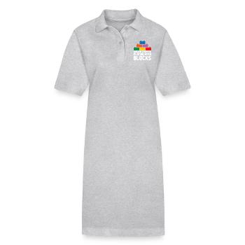 Ziegelbauer Ziegelbau Baumeister - Stanley/Stella Frauen Bio-Polokleid PAIGER - Grau meliert - Vorne