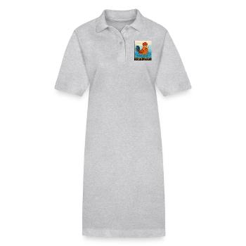 Faucet by Rico Beck - Stanley/Stella PAIGER Organic Women’s Polo Dress - heather grey - Front