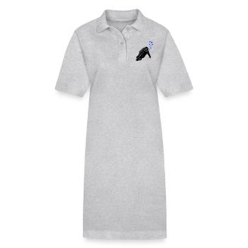 Taucher Silhouette - Stanley/Stella Frauen Bio-Polokleid PAIGER - Grau meliert - Vorne