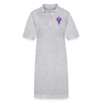 Attrape-rêves #8 - Robe polo bio PAIGER Stanley/Stella Femme - gris chiné - Devant