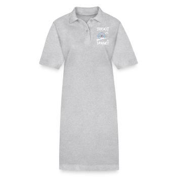 Shoot On Target - Sniper - Stanley/Stella Frauen Bio-Polokleid PAIGER - Grau meliert - Vorne