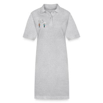 Langue des signes : malentendus inclus ! - Robe polo bio PAIGER Stanley/Stella Femme - gris chiné - Devant