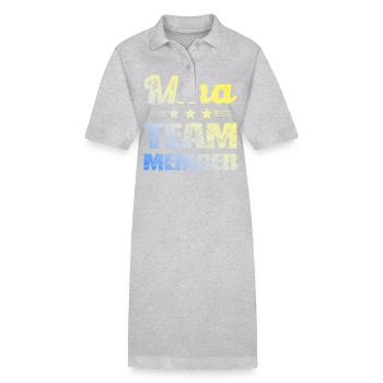 Mma Team - Stanley/Stella Frauen Bio-Polokleid PAIGER - Grau meliert - Vorne