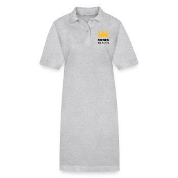 Sieger der Herzen - Stanley/Stella Frauen Bio-Polokleid PAIGER - Grau meliert - Vorne