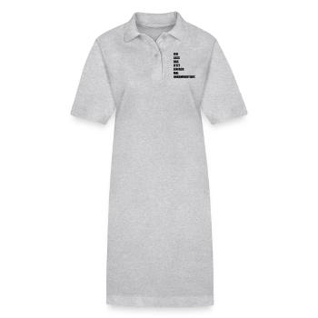 kein Kommentar - Stanley/Stella Frauen Bio-Polokleid PAIGER - Grau meliert - Vorne