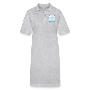 ERNST - Gottgleich - Stanley/Stella Frauen Bio-Polokleid PAIGER - Grau meliert - Vorne