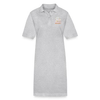 We are not here at wish you something! commands - Stanley/Stella PAIGER Organic Women’s Polo Dress - heather grey - Front