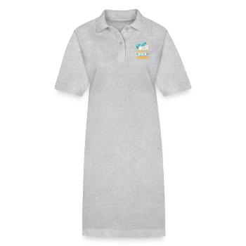 Tu was du willst Geschenk - Stanley/Stella Frauen Bio-Polokleid PAIGER - Grau meliert - Vorne