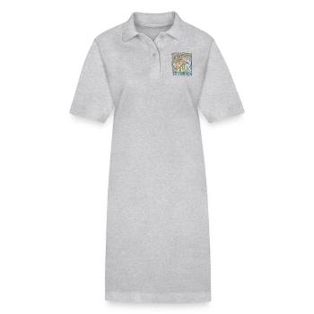 Sternzeichen - Steinbock - Stanley/Stella Frauen Bio-Polokleid PAIGER - Grau meliert - Vorne