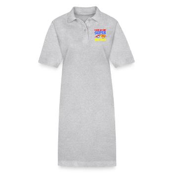 frère - Robe polo bio PAIGER Stanley/Stella Femme - gris chiné - Devant