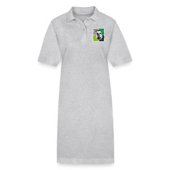 TM-Tshirt, Thermomix - Stanley/Stella Frauen Bio-Polokleid PAIGER - Grau meliert - Vorne